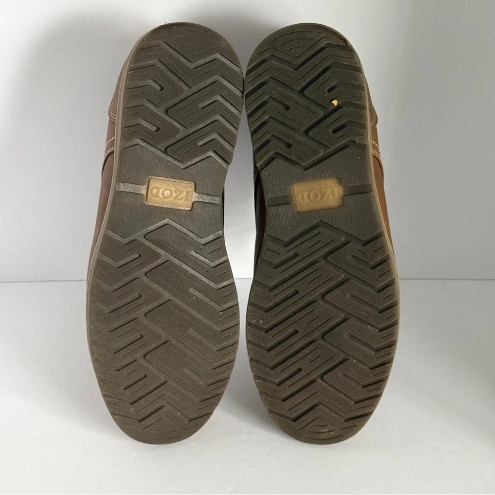 IZOD Men's Lewis Memory Foam Oxford Shoes Brown Size 10M